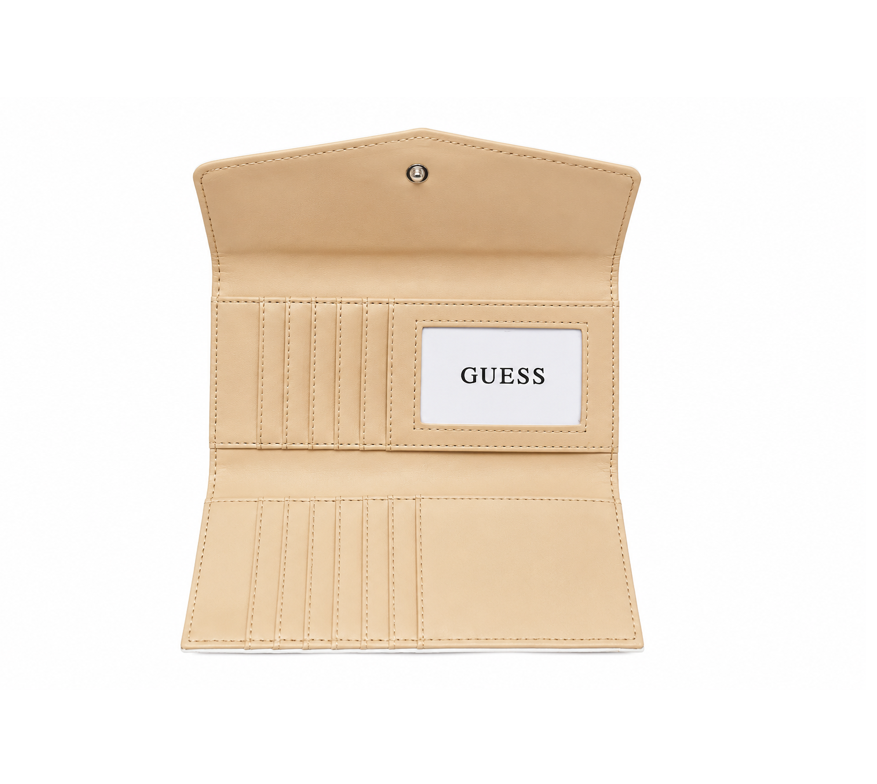 Billletera Guess Blanca Monograma